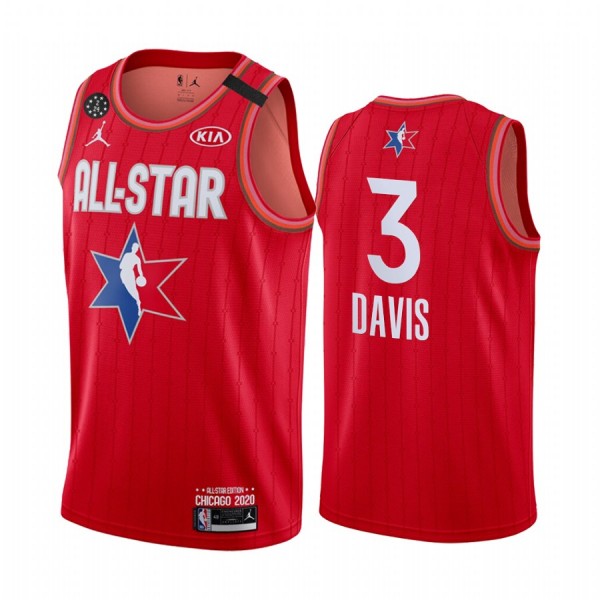 NBA Los Angeles Lakers Trikot Anthony Davis 3 2020 All-Star Jordan Brand Rot Swingman - Herren